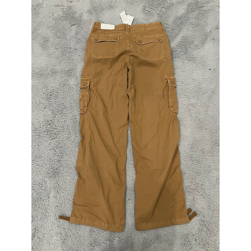 American Eagle Outfitters Brown Cargo Pants. Size 8 LONG. NWT $59 - Picture 3 of 3